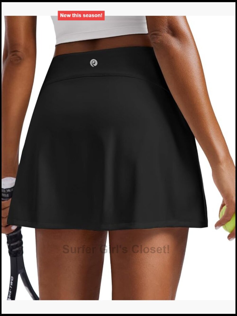 Tennis Skirts Invisible Elastic Waist Golf Skort with 2 Pockets Stretchy